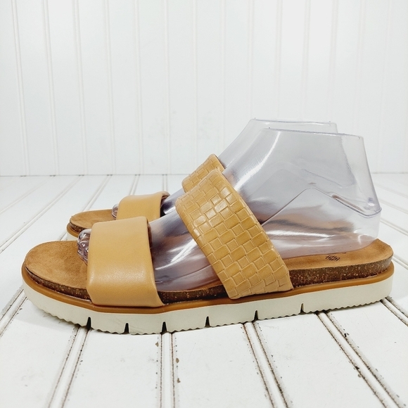 NEW Susina Luisa Tan Snakeskin Slip On Flat Summer Sandals M636 - Picture 1 of 11